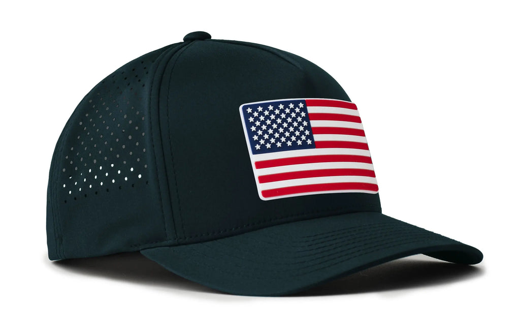 USA Performance 5-Panel Hat  |  American Flag Flexfit® Snapback Haka Hat