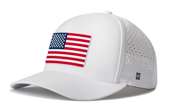 USA Performance 5-Panel Hat  |  American Flag Flexfit® Snapback Haka Hat