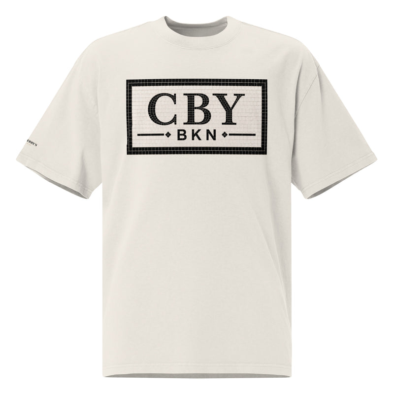 Cranberry's CBY BKN Subway Tile oversized faded tee