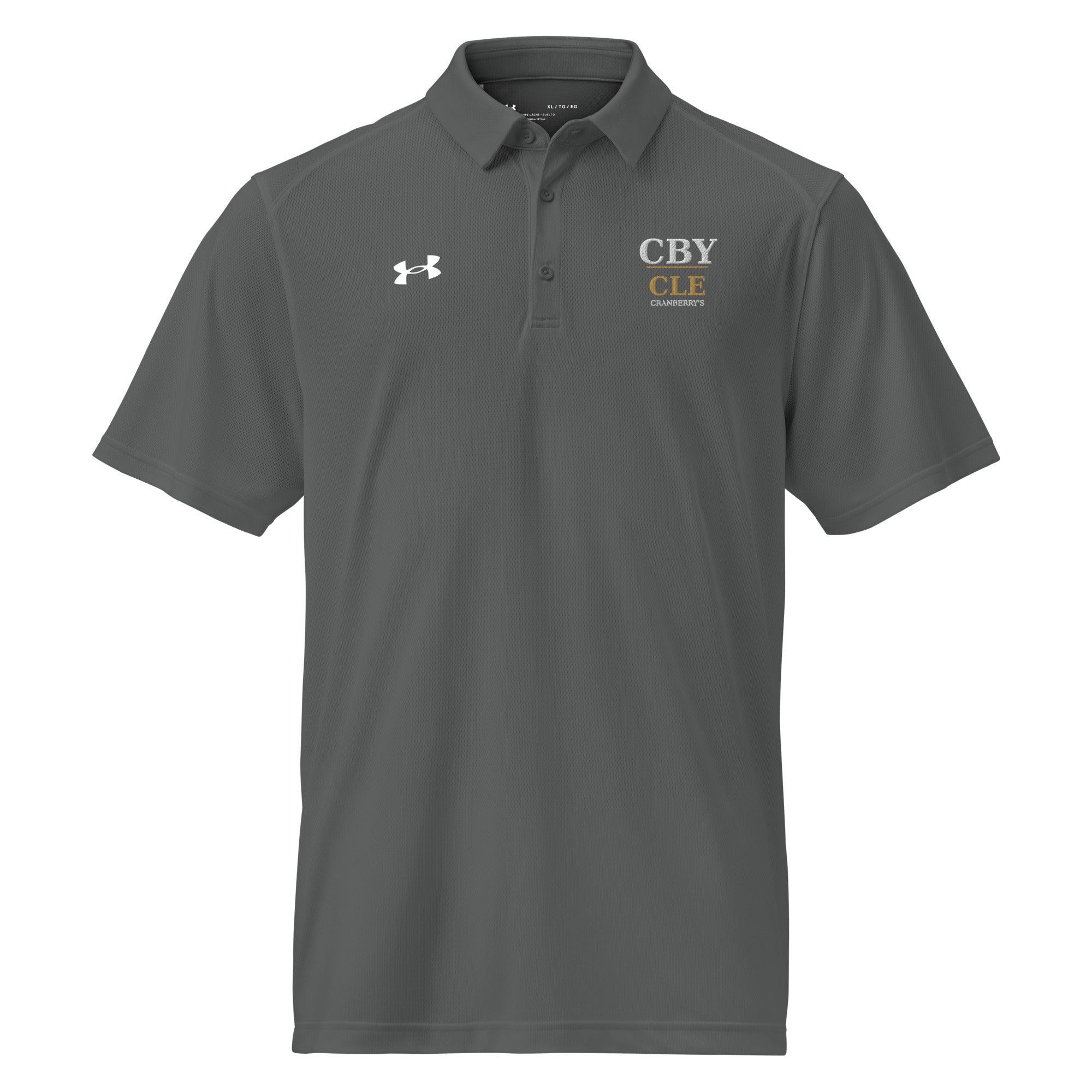 CBY CLE x Under Armour performance polo — moisture-wicking, alternate view