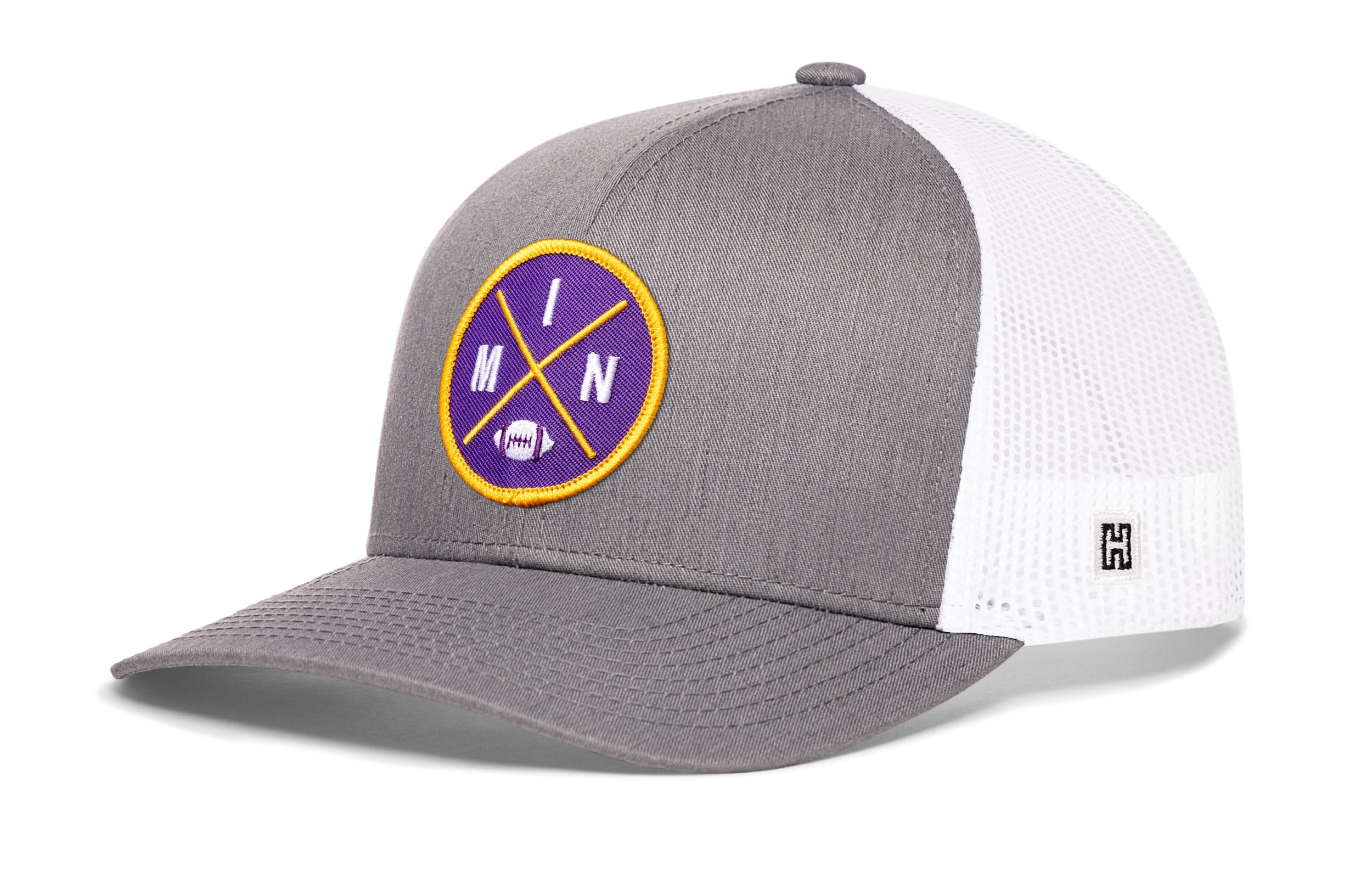 Minnesota Trucker Hat  |  Black MIN X Football Snapback Haka Hat
