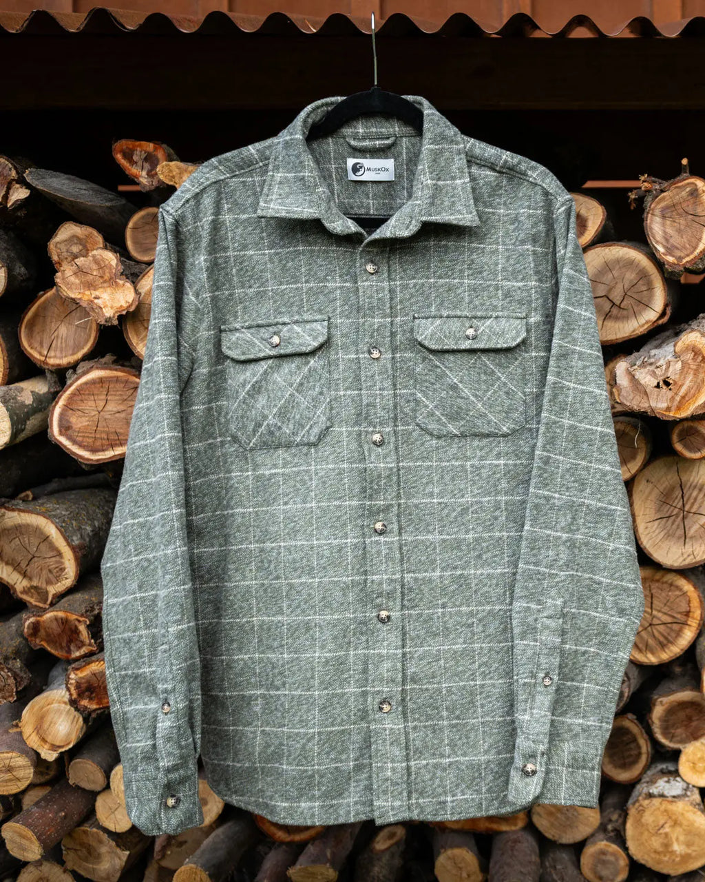 Grand Flannel, Moss Green MuskOx Flannels