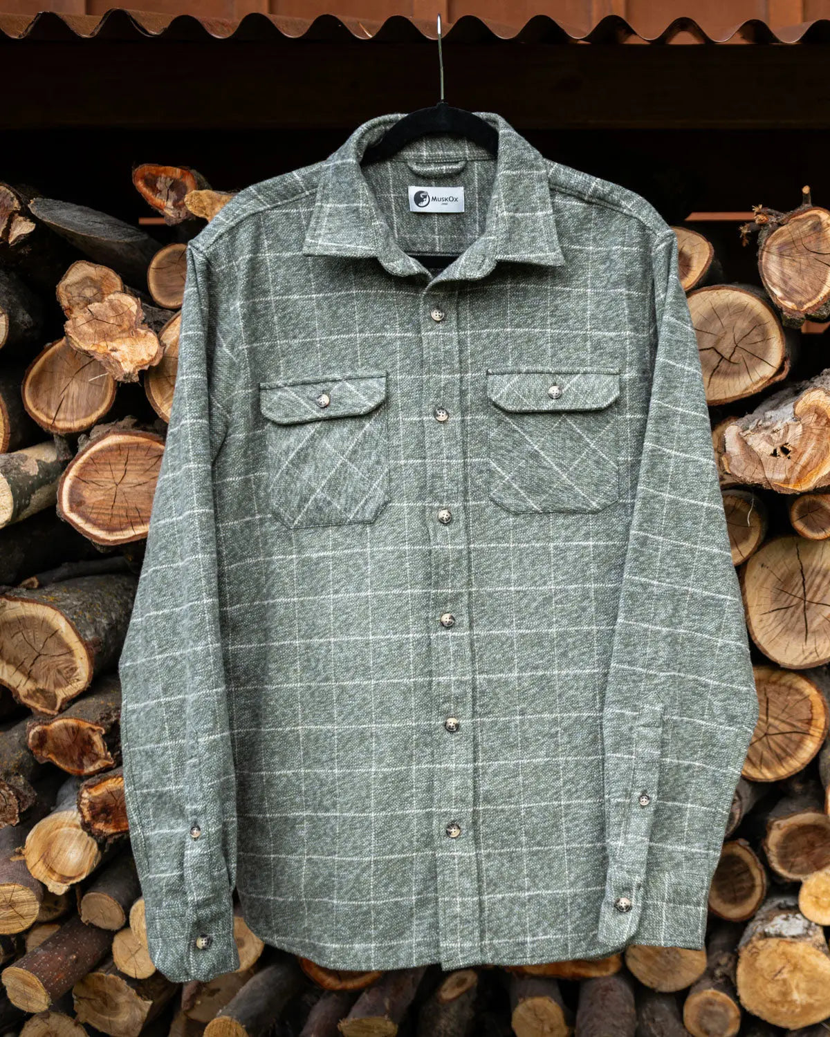 Grand Flannel, Moss Green MuskOx Flannels