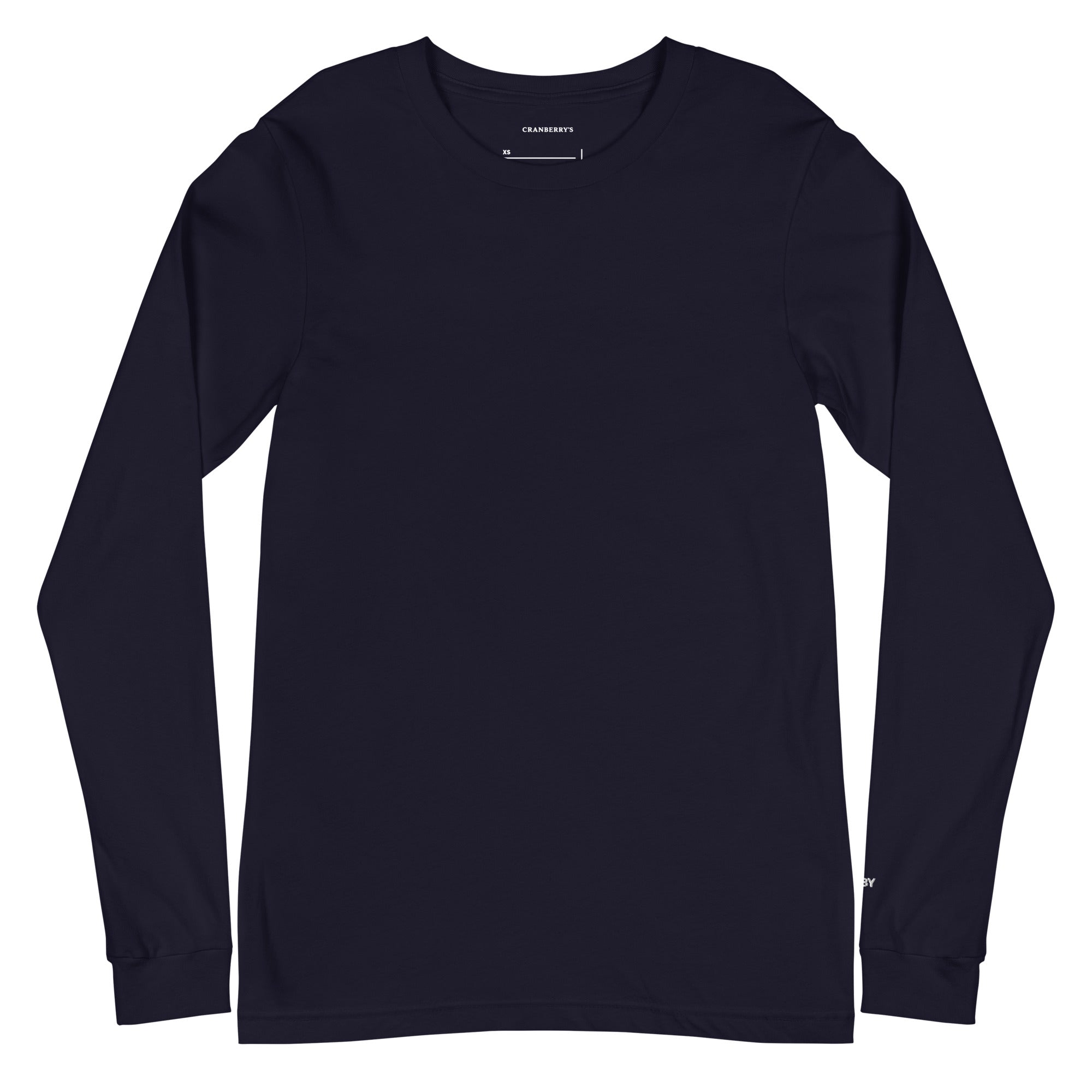 Cranberry's Basics Long Sleeve Tee — navy, front
