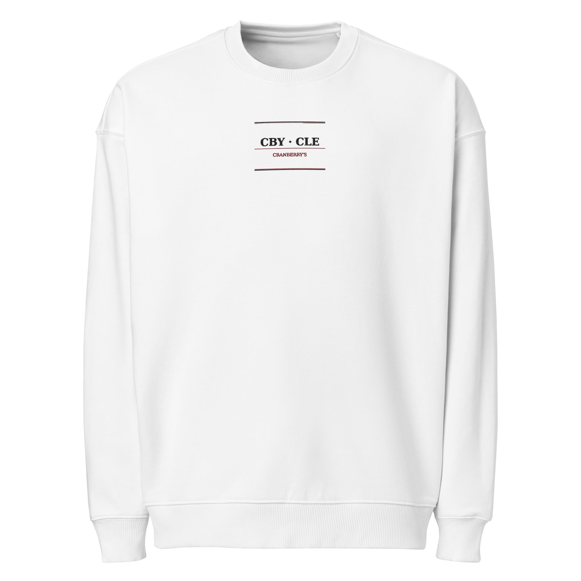 CBY CLE organic oversized sweatshirt — heavyweight cotton, alternate view