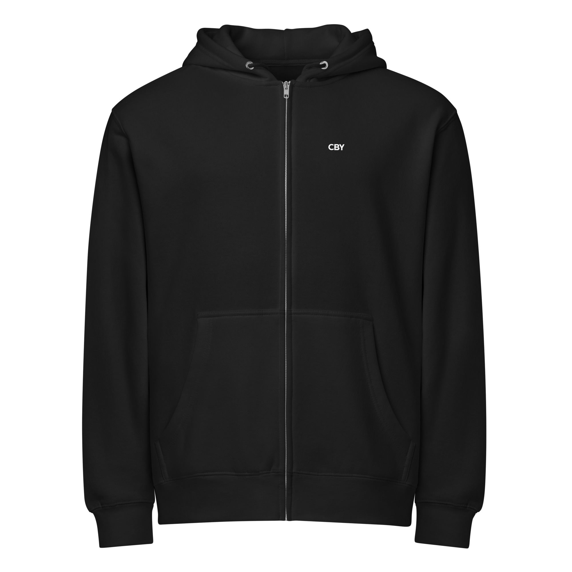 Cranberry's Basics Full Zip Hoodie — black, front
