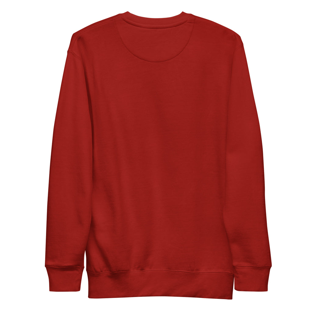 CBY CLE 216 Stacked crewneck sweatshirt — cardinal, back