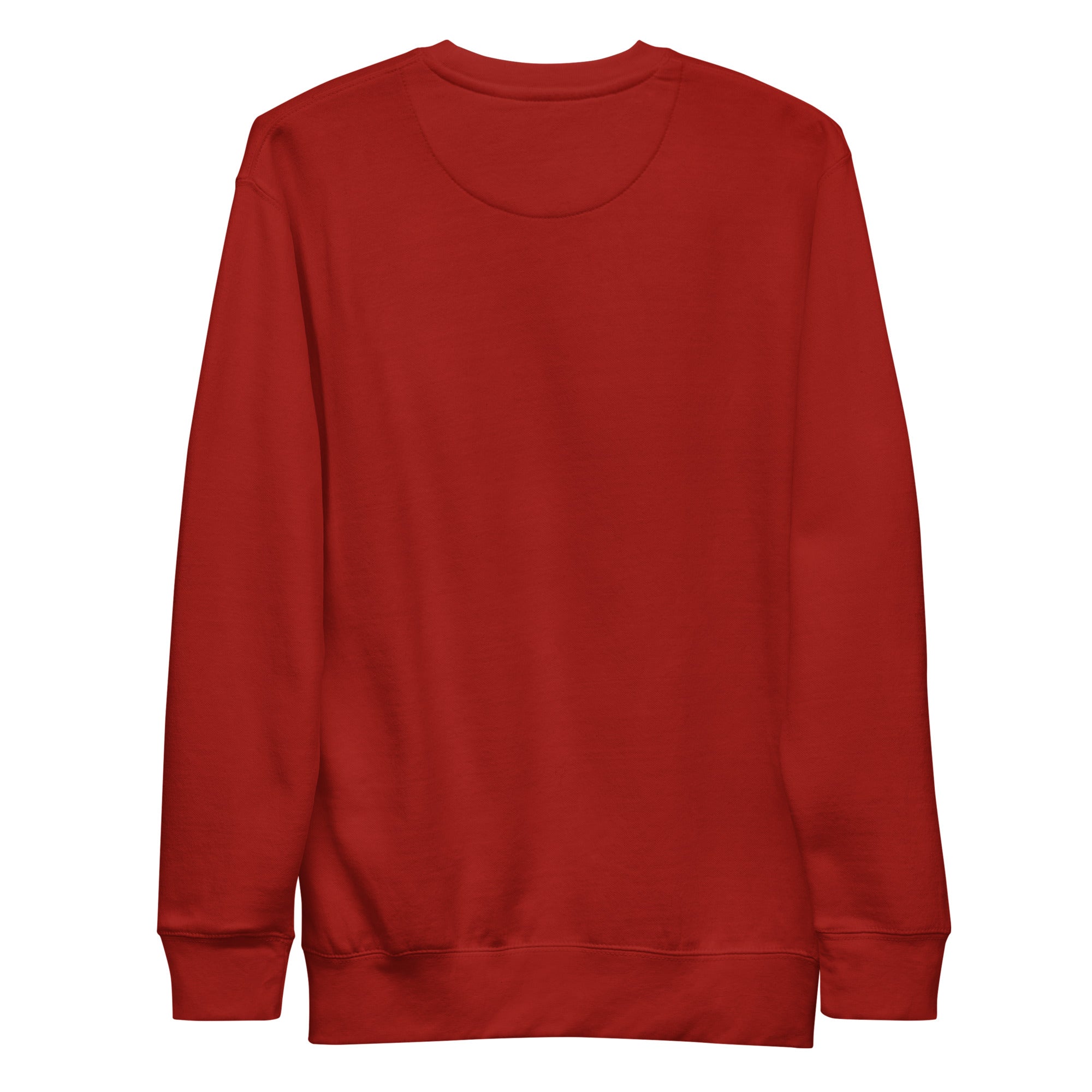 CBY CLE 216 Stacked crewneck sweatshirt — cardinal, back