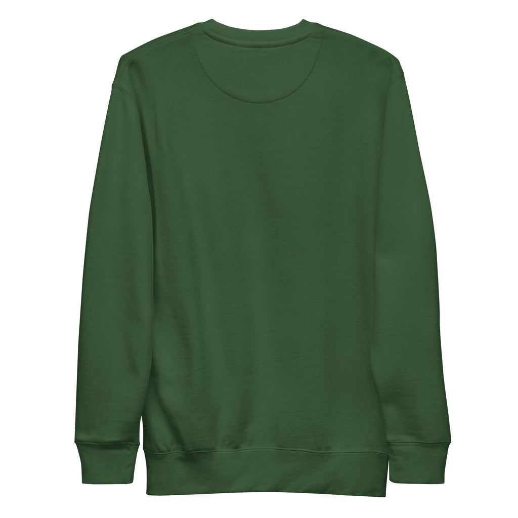 CBY CLE 216 Stacked crewneck sweatshirt — forest green, back