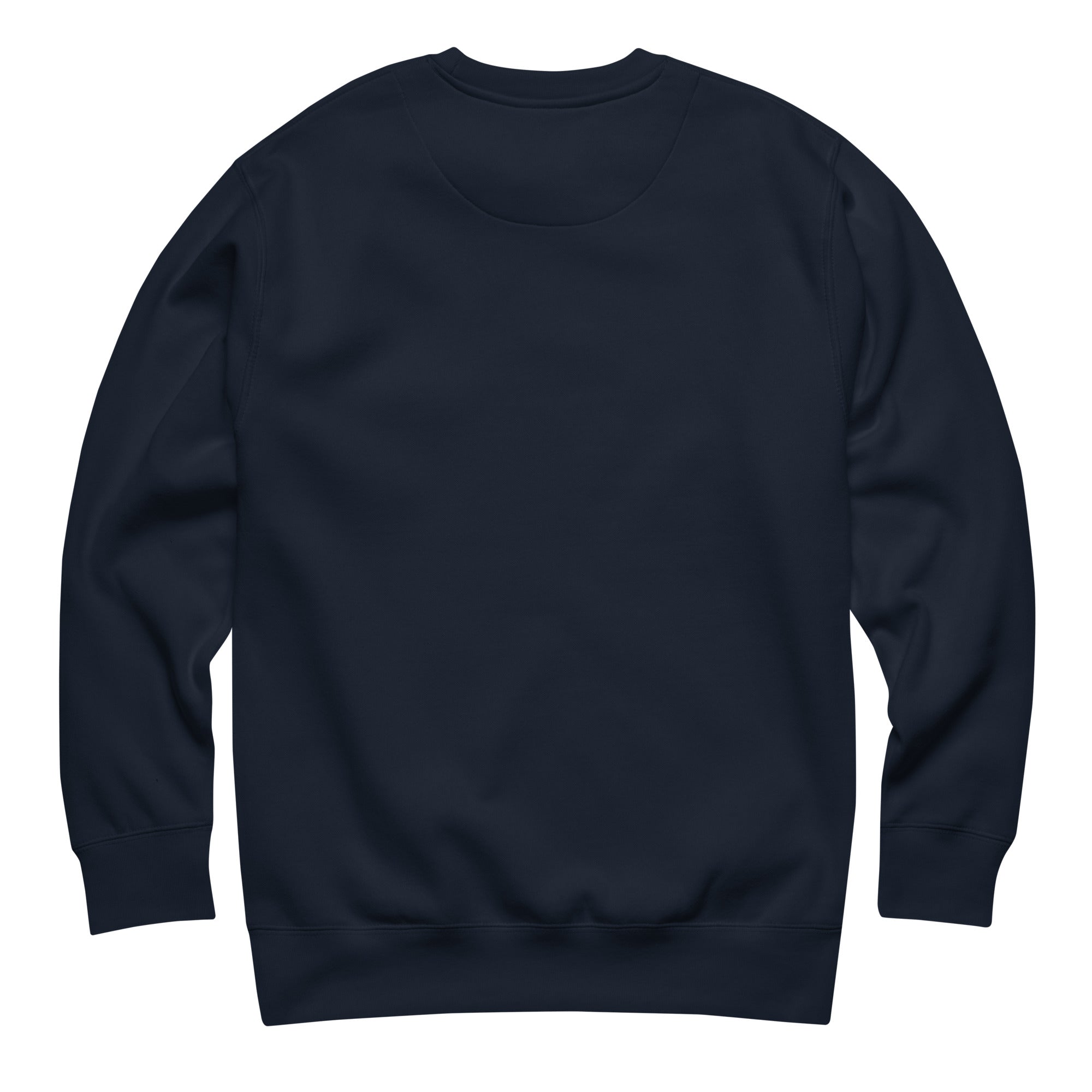 CBY BKN Graffiti Water Tower crewneck sweatshirt — navy blazer, back