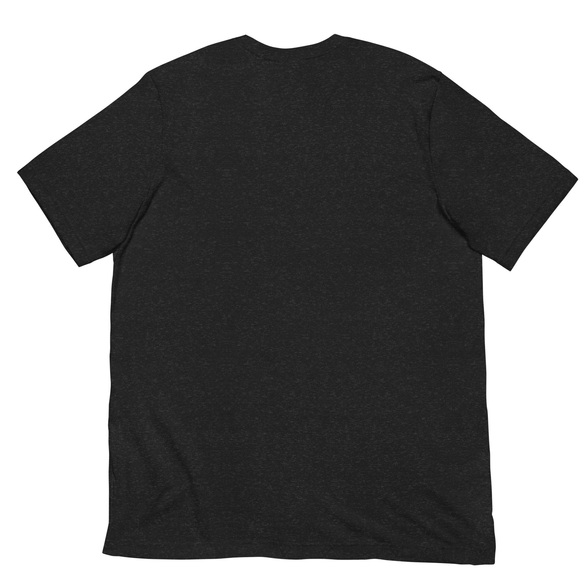 CBY Guardian fitted tee — art-deco Guardians of Traffic figure with blackletter CBY, full-front print