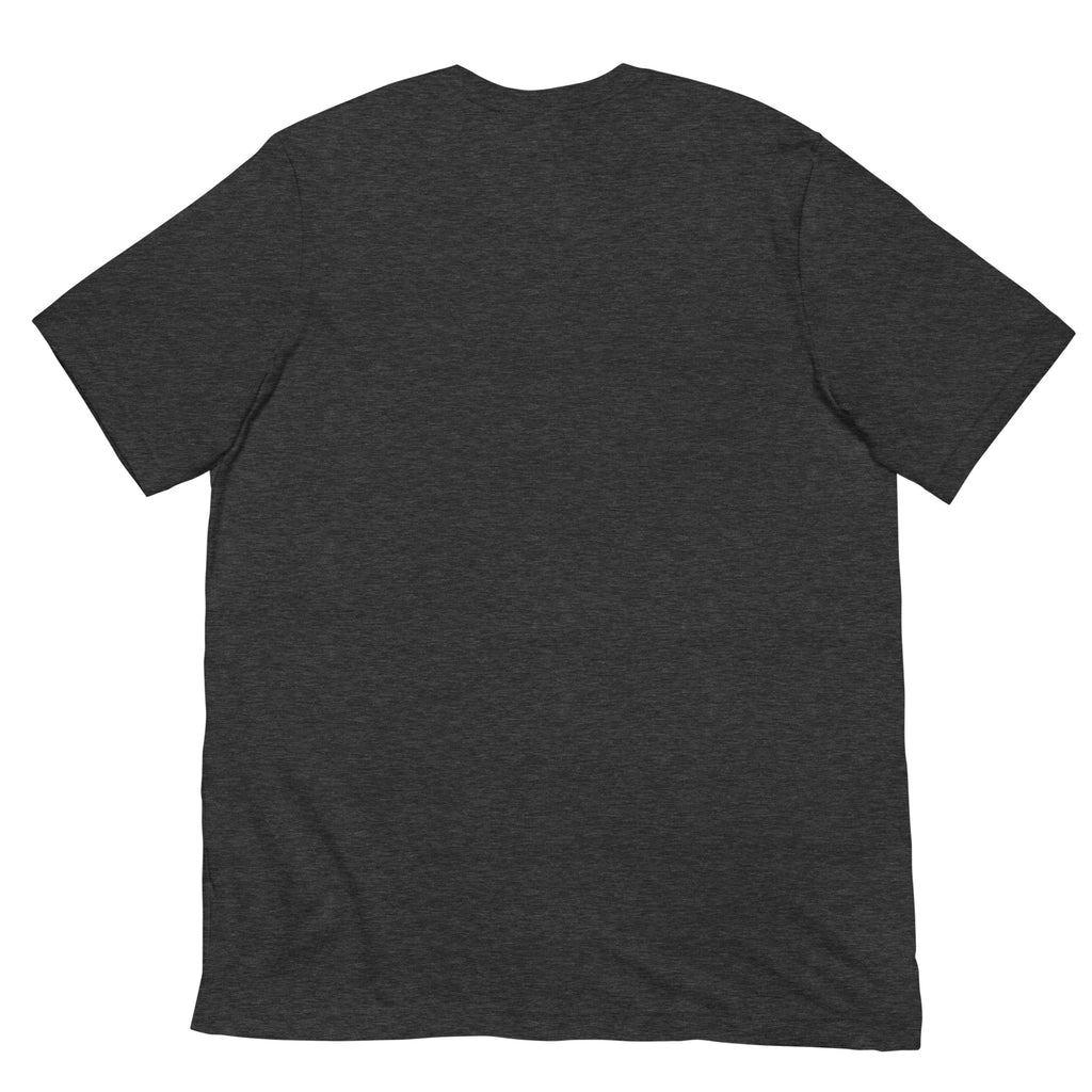 CBY Guardian fitted tee — art-deco Guardians of Traffic figure with blackletter CBY, full-front print