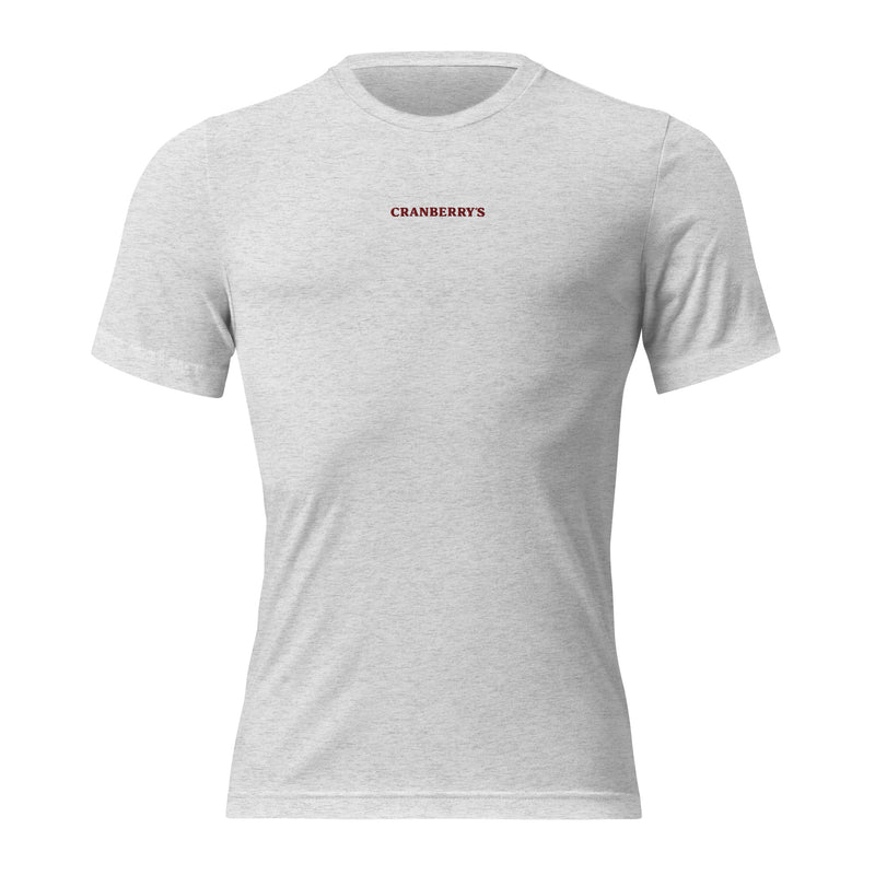 Cranberry's logo embroidered short sleeve tri-blend tee