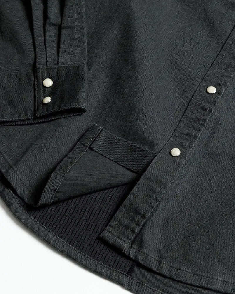 Earl Denim Shirt - Vintage Black Off The Grid Surplus